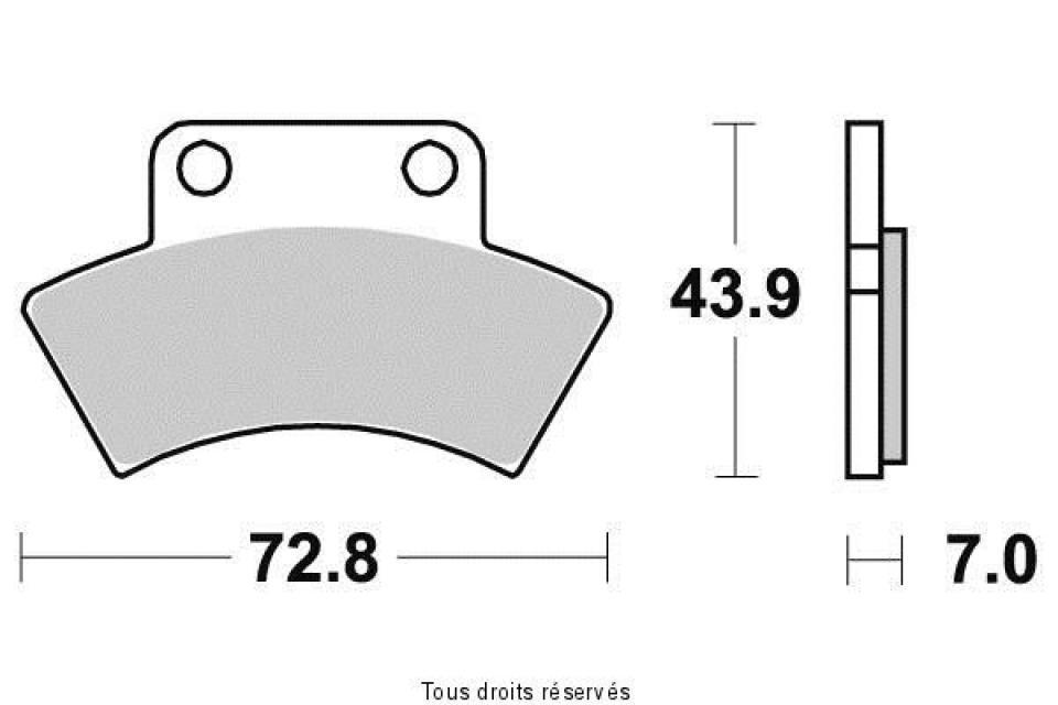 Plaquette de frein Kyoto pour Quad Polaris 400 Xplorer L 4X4 1996 à 2002 AR Neuf