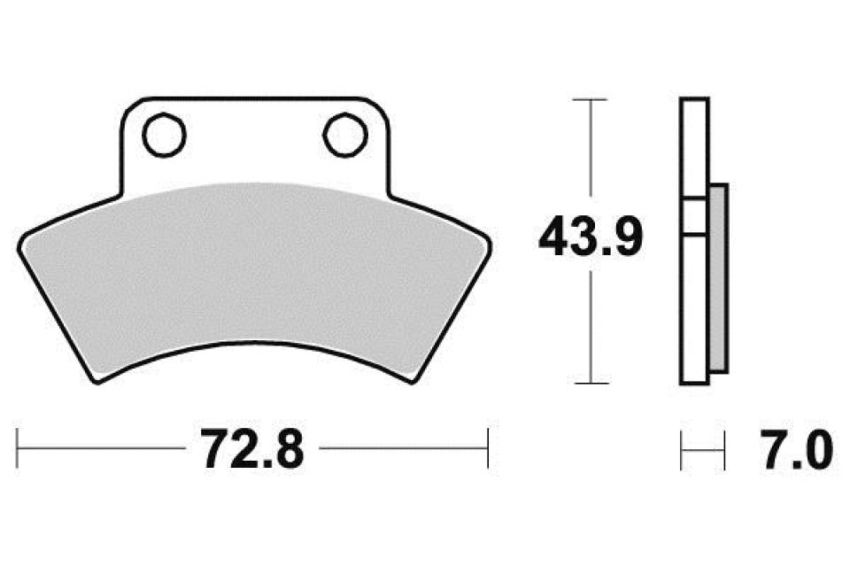 Plaquette de frein Kyoto pour Quad CF moto 500 Cforce 2014 à 2015 AR Neuf