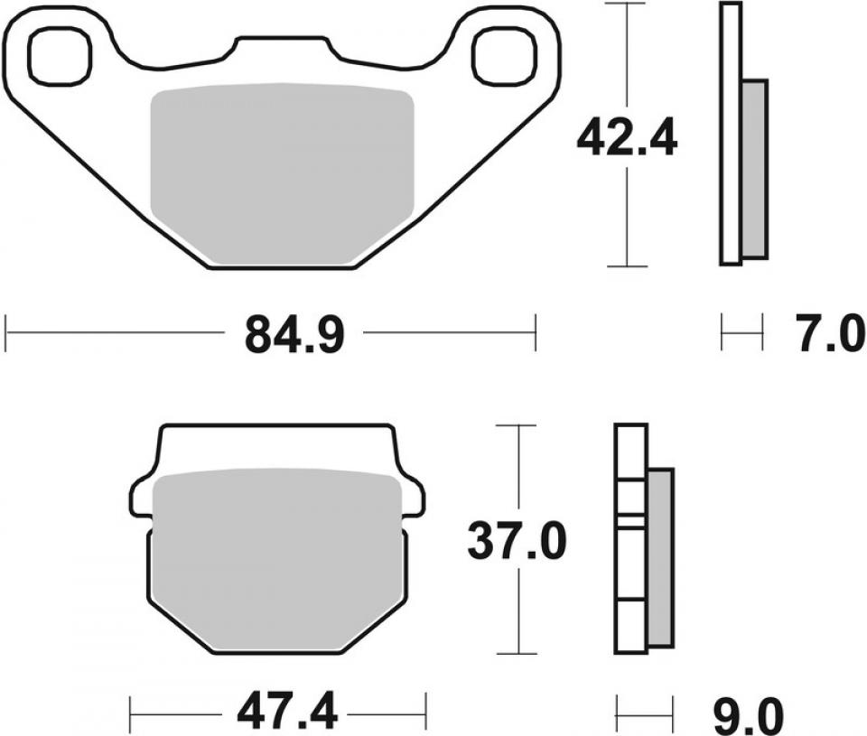 Plaquette de frein Brembo pour moto Aprilia 125 Tuono 2015 à 2025 07KA0717 Neuf