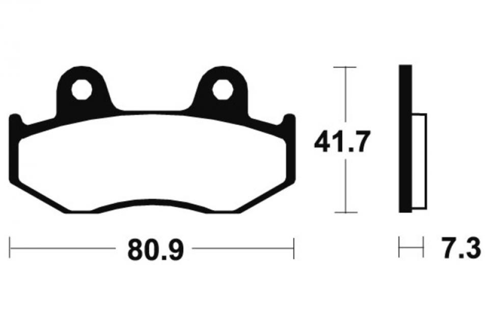 Plaquette de frein Tecnium pour Moto Honda 500 CR 1984 à 1986 2451 Neuf