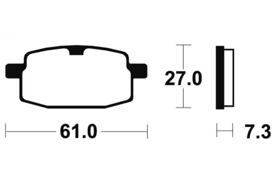 Plaquette de frein origine pour Moto Skyteam 110 Dax Replica 2006 à 2011 759460 Neuf