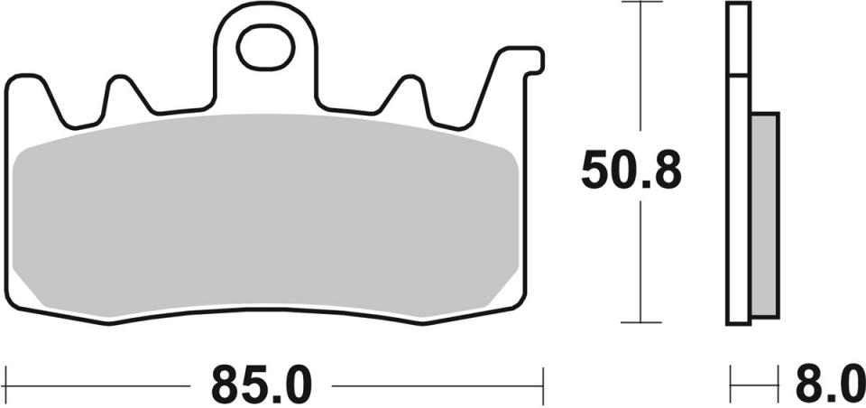 Plaquette de frein SBS pour Auto 239MS Neuf