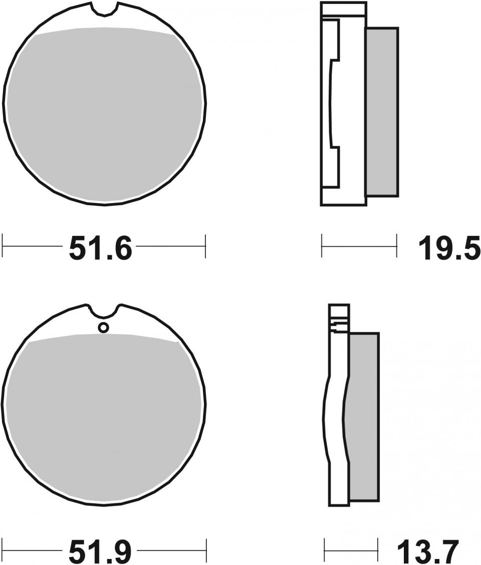 Plaquette de frein SBS pour Auto 501HF Neuf