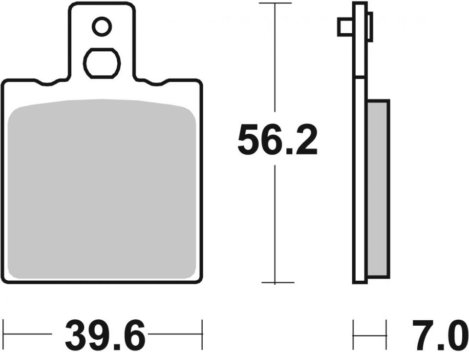 Plaquette de frein SBS pour Auto 519LS Neuf