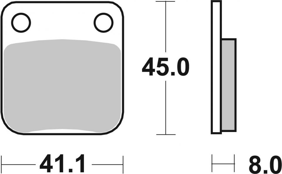 Plaquette de frein SBS pour Auto 536SI Neuf