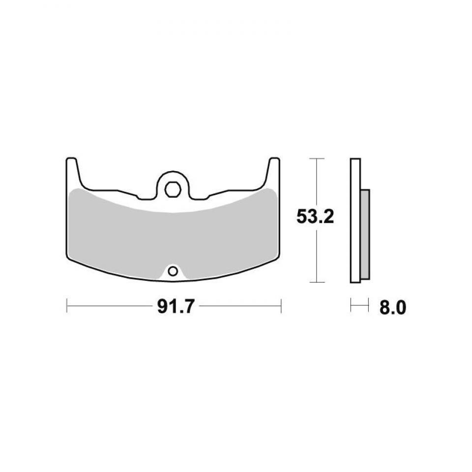 Plaquette de frein AV ceramique SBS pour moto Honda 650 CBX E 1983-90 552HF Neuf