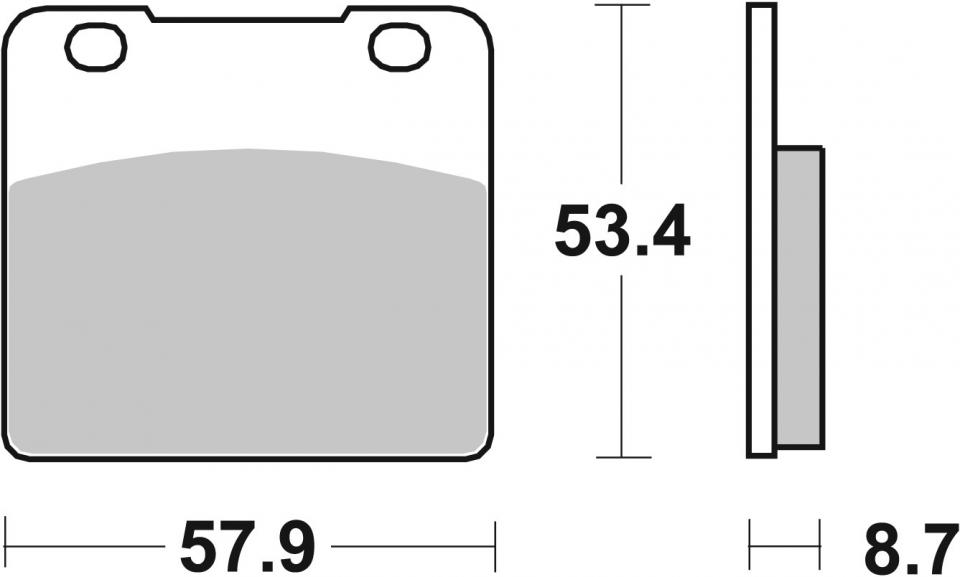 Plaquette de frein SBS pour Auto 577DCC Neuf