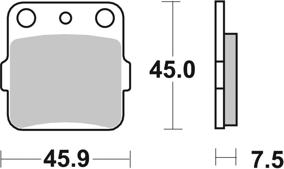 Plaquette de frein SBS pour Auto 592RSI Neuf