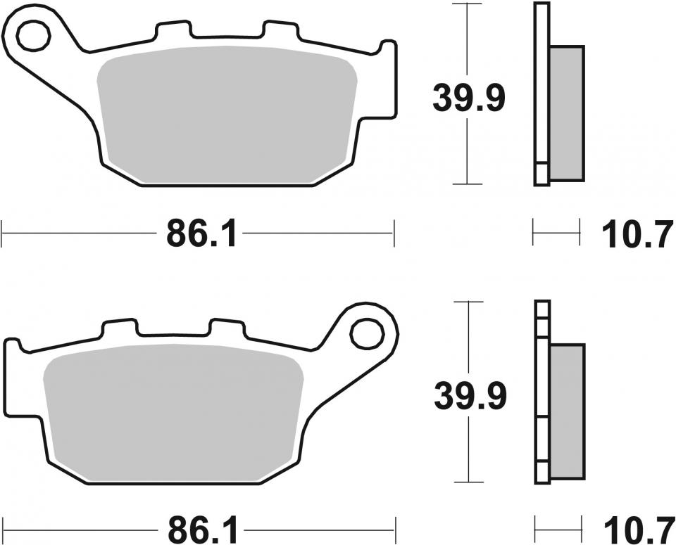 Plaquette de frein SBS pour Auto 614LS Neuf