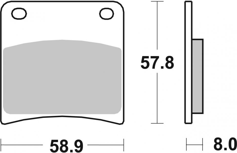 Plaquette de frein SBS pour Auto 620HS Neuf