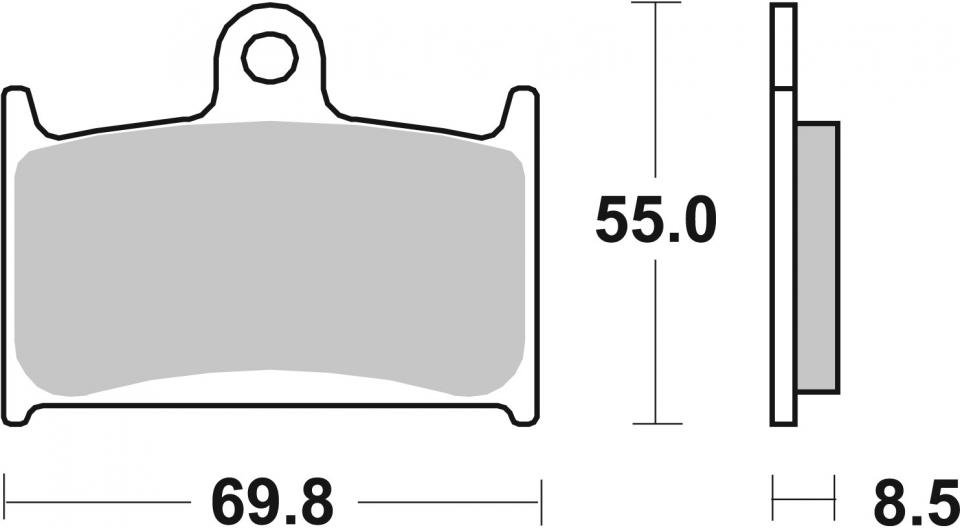 Plaquette de frein SBS pour Auto 624SP Neuf