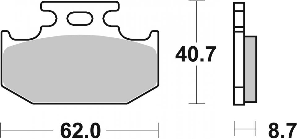 Plaquette de frein SBS pour Auto 632RSI Neuf