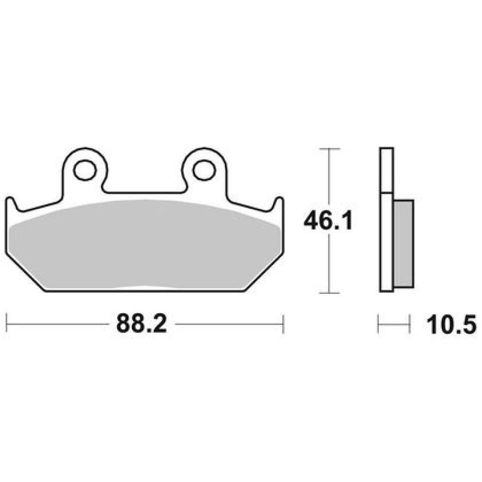 Plaquette de frein SBS pour Moto Cagiva 500 Canyon 1999 à 2001 647HS Neuf