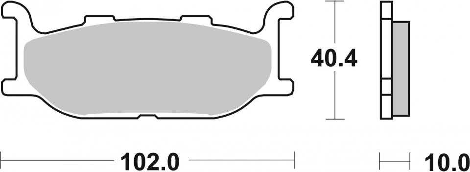 Plaquette de frein SBS pour Scooter Yamaha 400 Yp Majesty 2004 AV Neuf