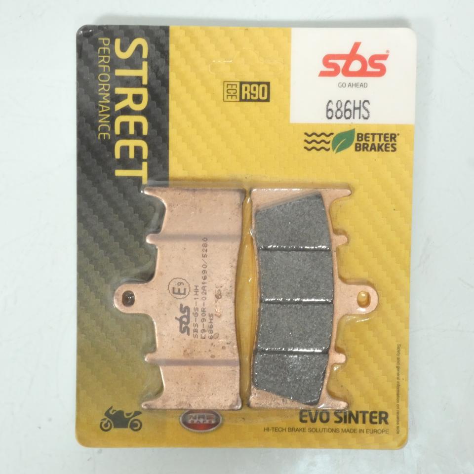 Plaquette de frein SBS pour moto Kawasaki 1200 ZRX R 2001 à 2008 686HS Neuf