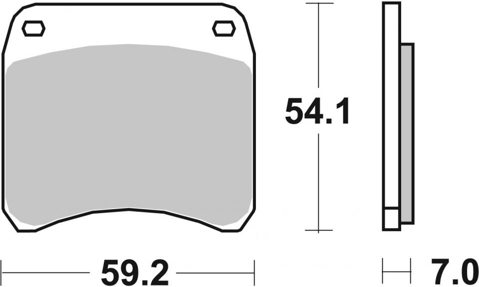 Plaquette de frein SBS pour Auto 698HF Neuf