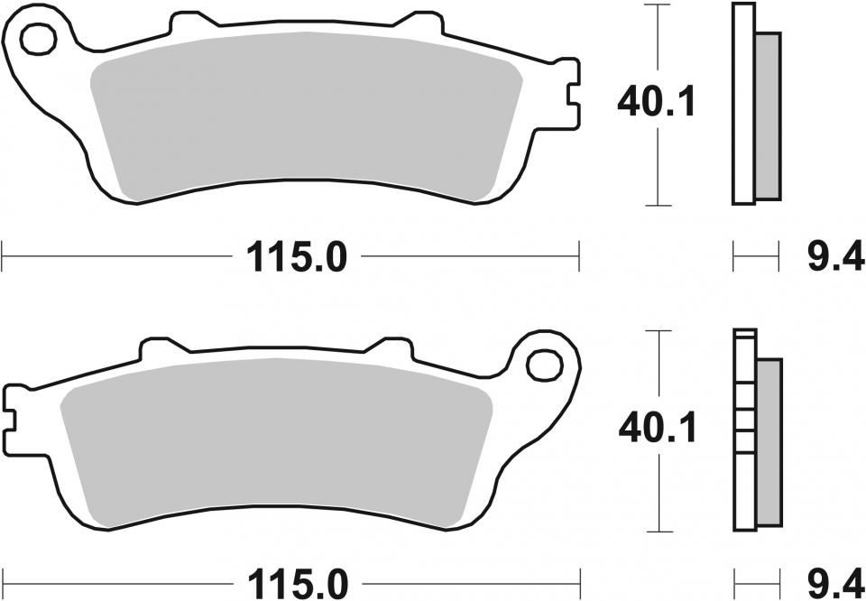 Plaquette de frein SBS pour Auto 722HF Neuf