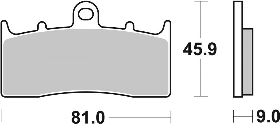 Plaquette de frein SBS pour Auto 778HF Neuf