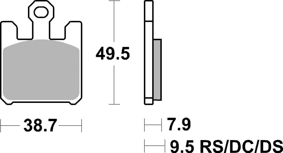 Plaquette de frein SBS pour Auto 788SP Neuf