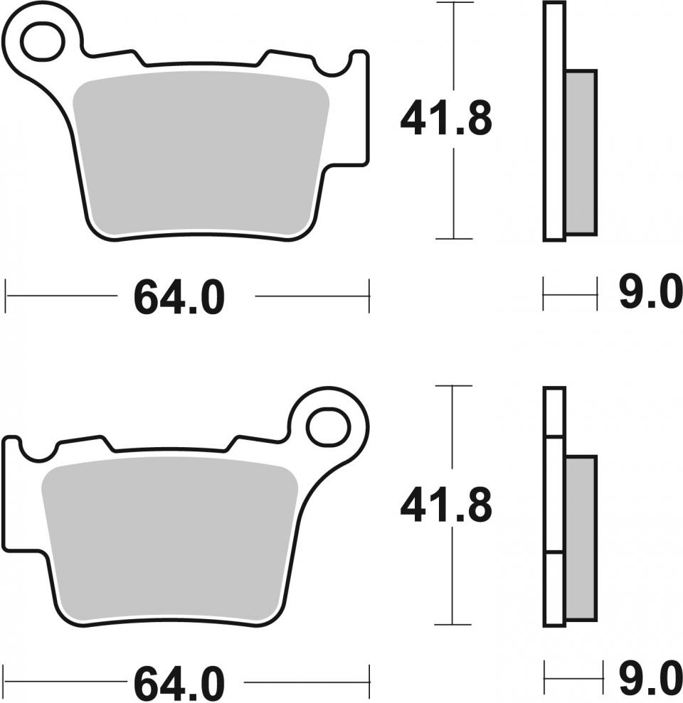 Plaquette de frein SBS pour Auto 791CS Neuf