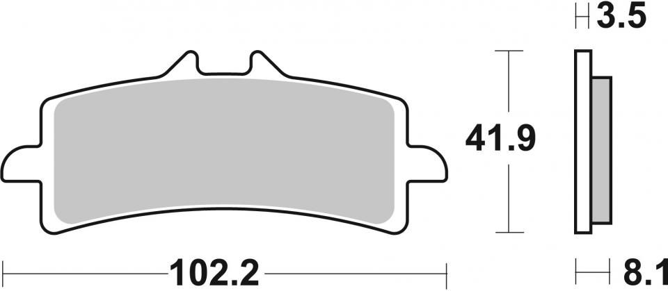 Plaquette de frein SBS pour Auto 841SP Neuf