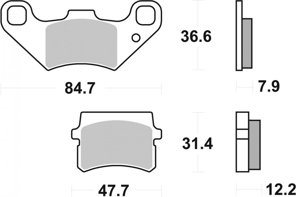 Plaquette de frein SBS pour Auto 855HF Neuf