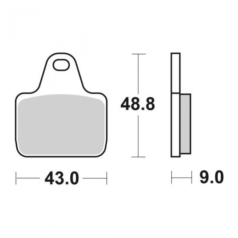 Plaquette de frein SBS pour Auto 887DS-2 Neuf