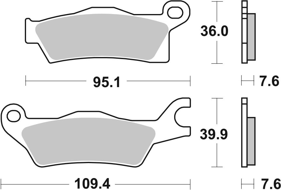 Plaquette de frein SBS pour Auto 911SI Neuf