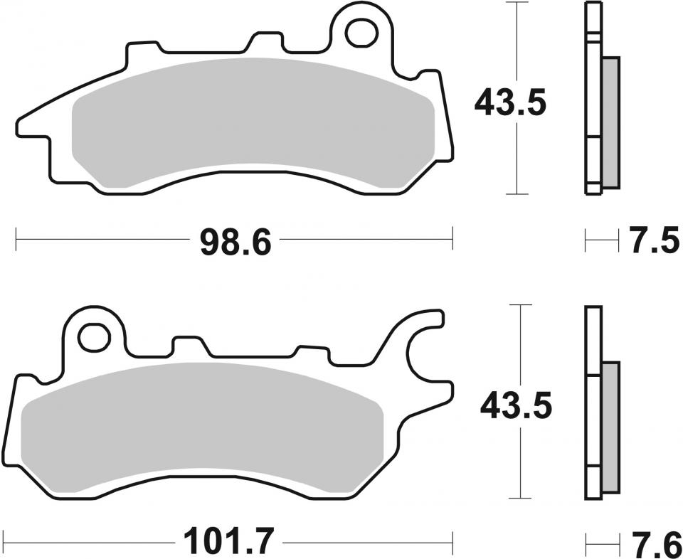 Plaquette de frein SBS pour Auto 958HF Neuf