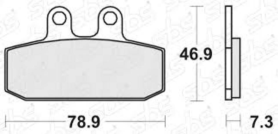 Plaquette de frein SBS pour Scooter Aprilia 150 Scarabeo 1999 à 2004 108HF Neuf
