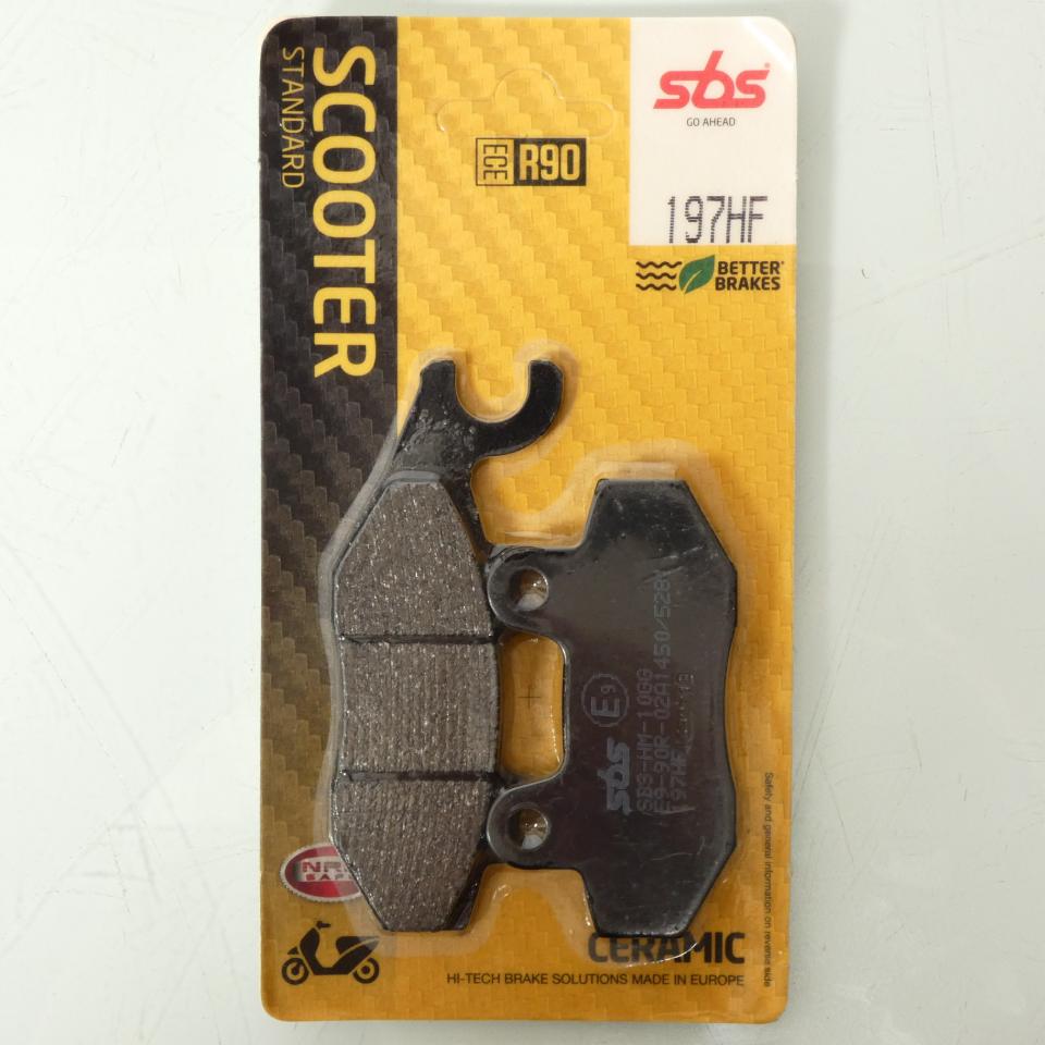 Plaquette de frein SBS pour Moto Aprilia 50 SX 2007 à 2015 197HF Neuf