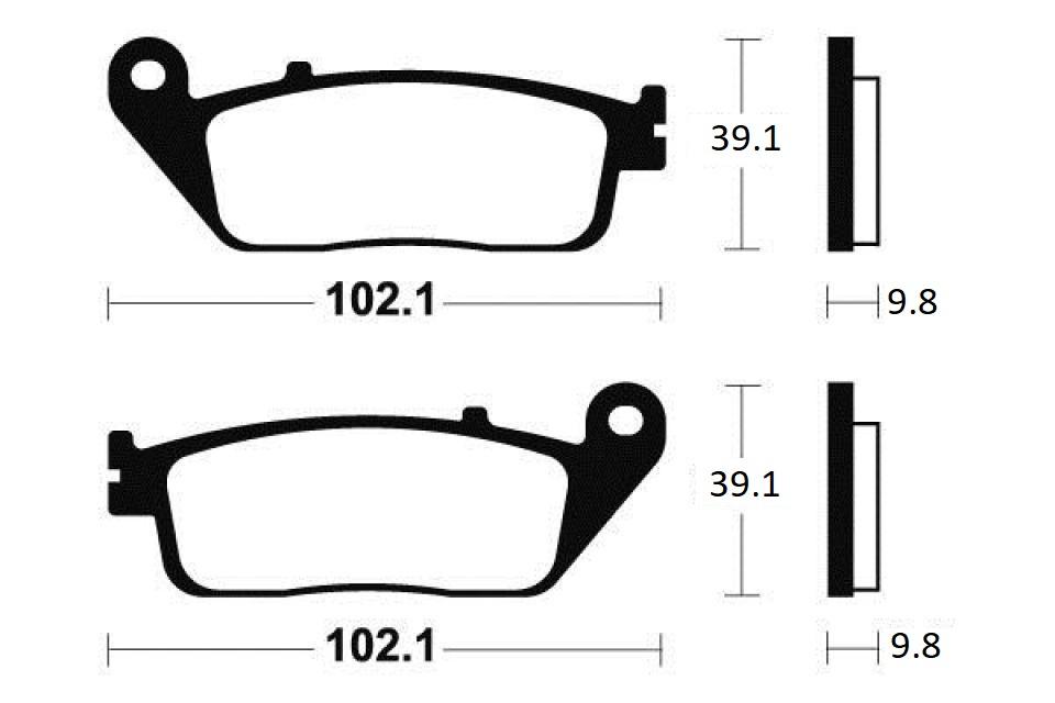 Plaquette de frein Brembo pour Moto Honda 500 CB 2013 à 2016 PC46B / AV Neuf