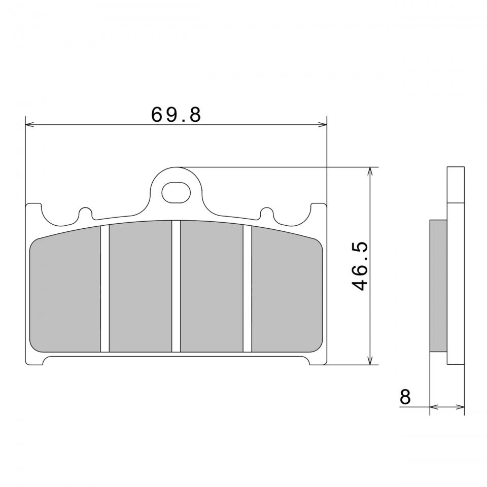 Plaquette de frein Nissin pour Moto Husaberg 400 FS 2001 à 2003 Neuf