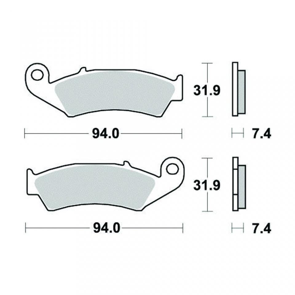 Plaquette de frein Bestop pour moto Honda 250 XR R 1988 à 1995 AV Neuf