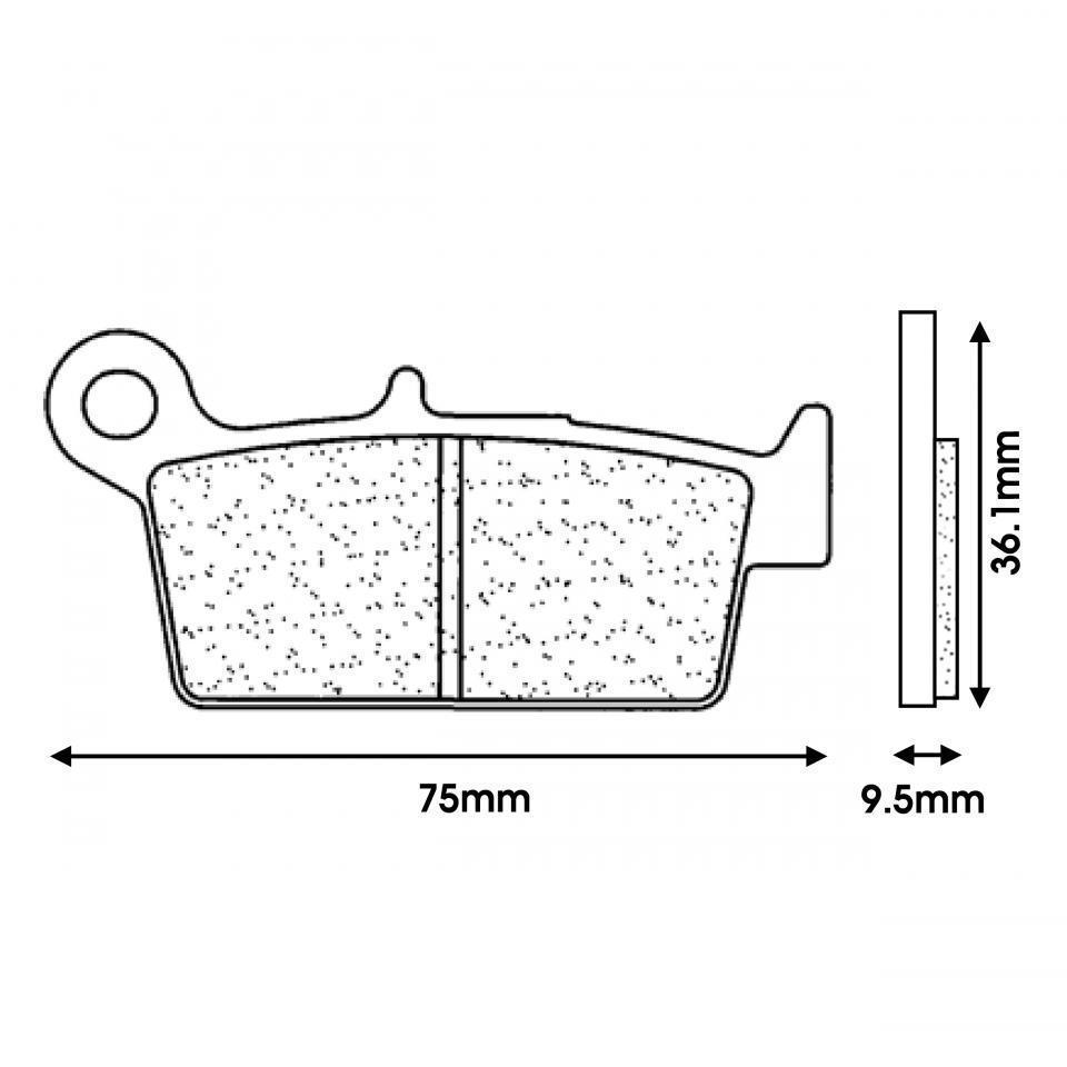 Plaquette de frein Bestop pour Moto Honda 80 CRM 1989 à 2020 Neuf