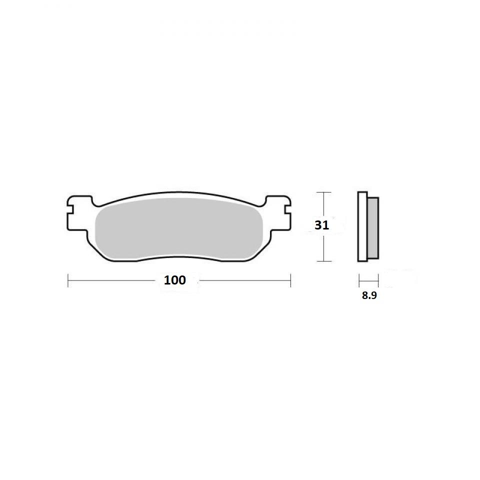 Plaquette de frein AR VD-265 Vesrah pour moto Yamaha 600 R6 1999 à 2002 Neuf