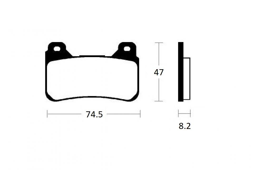 Plaquette de frein Nissin pour Moto Honda 1000 CB RR 2006 à 2007 2P-301ST Neuf