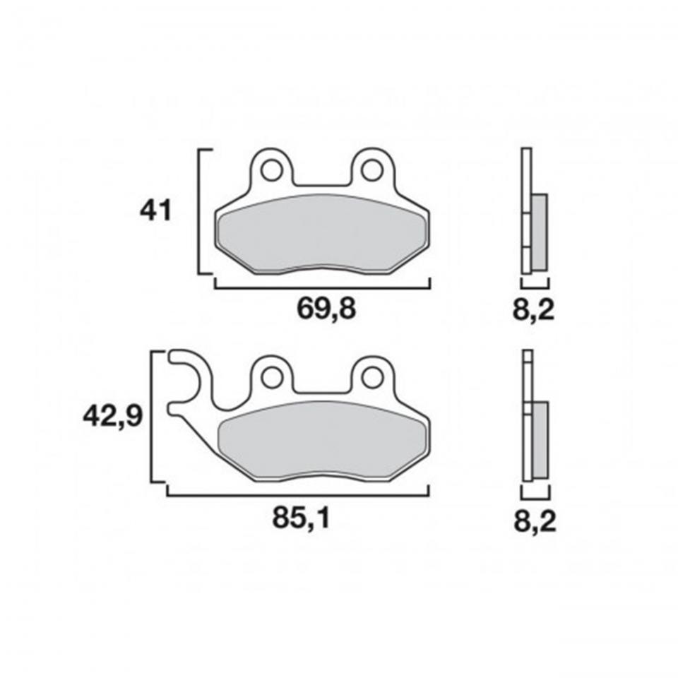 Plaquette de frein Brembo pour Scooter PGO 50 G-max Après 2006 Neuf