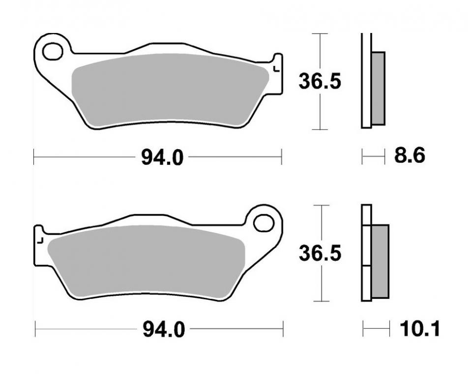 Plaquette de frein arrière Brembo pour moto BMW 850 R C 1998 à 2001 07BB28SP
