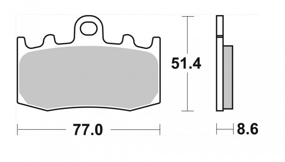 Plaquette de frein avant Brembo pour moto BMW R 1200 RT ABS 2005 à 2014 07BB2607
