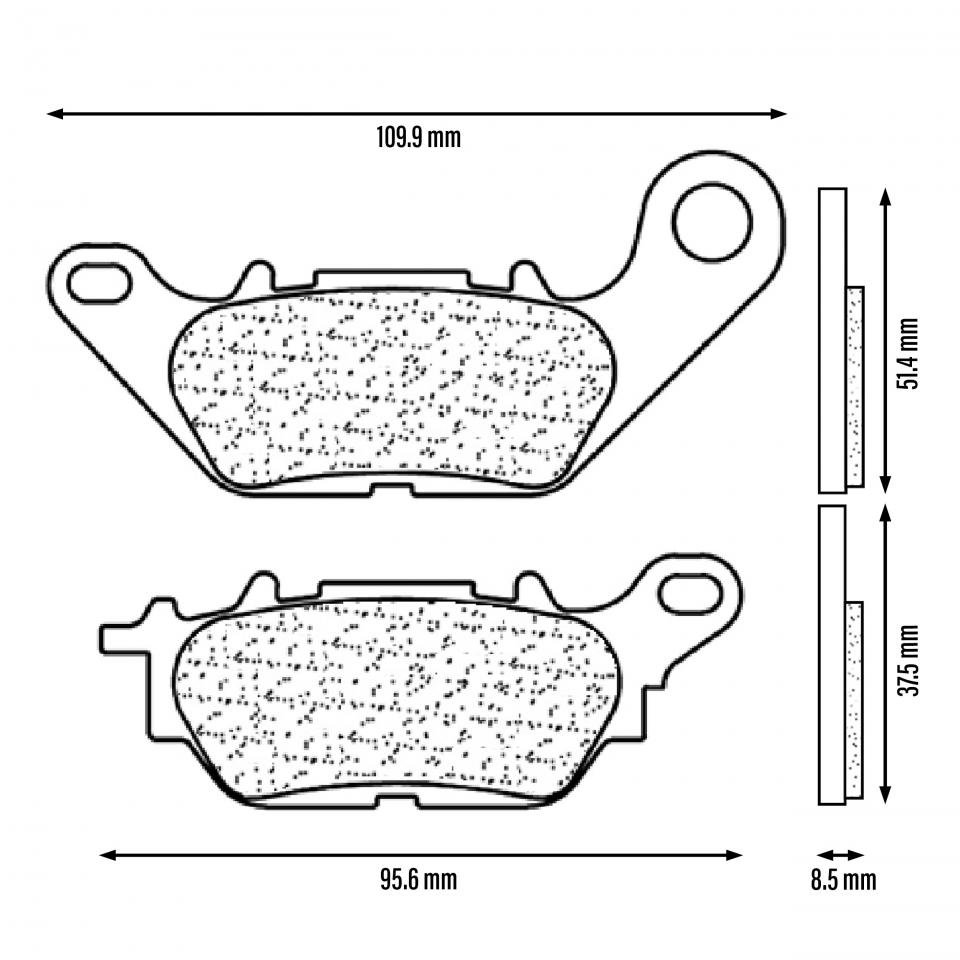 Plaquette de frein CL BRAKES pour Auto Neuf