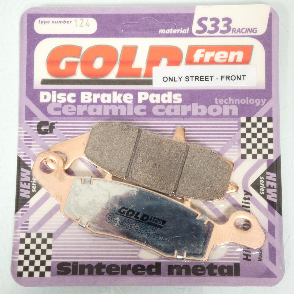 Plaquette de frein Gold Fren pour moto CF moto 650 NK 2012 à 2015 124S33 Neuf