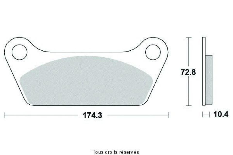 Plaquette de frein Gold Fren pour Moto Harley Davidson 1340 FLH 1981 à 1982 AR Neuf