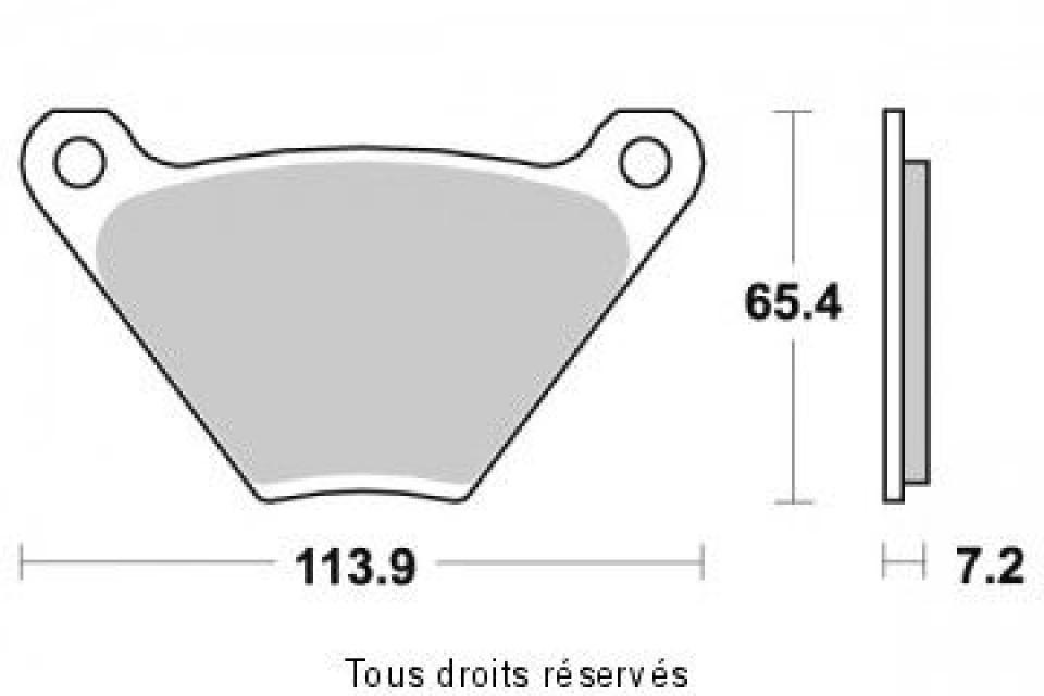 Plaquette de frein Gold Fren pour moto Harley Davidson 1340 FLH 1982 à 1984 AR Neuf