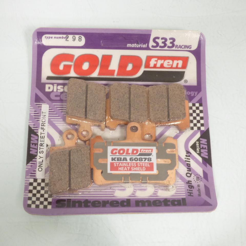 Plaquette de frein Gold Fren pour moto Honda 1200 VFR F 2010 à 2011 AVG / AVD Neuf
