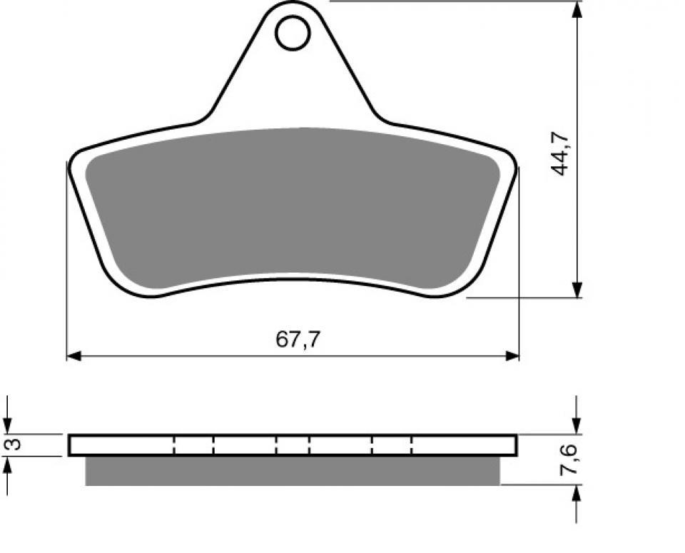 Plaquette de frein Gold Fren pour Quad Laverda 400 Quasar 4x4 2004 AVG/AVD/ARD Neuf