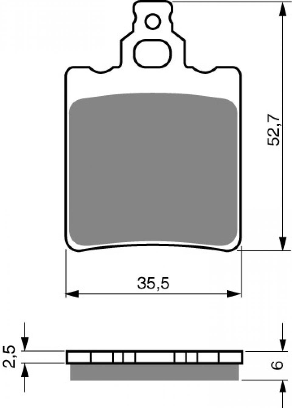 Plaquette de frein Gold Fren pour Moto Generic 125 SM 2013 à 2016 ARD Neuf