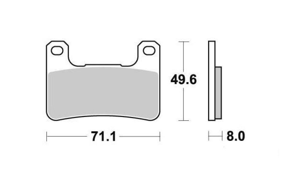Plaquette de frein Ferodo pour moto Suzuki 750 Gsx-R 2004 à 2010 B3111/B3121/B3211 / AV / FDB2178KST Neuf