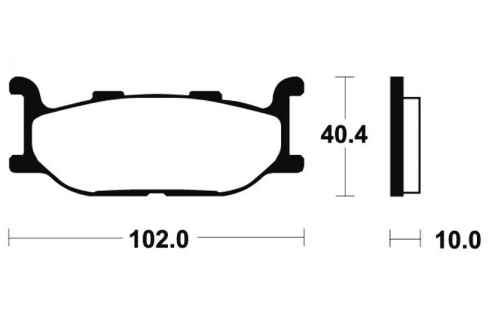 Plaquette de frein Brembo pour Moto Yamaha 950 XV 2014 à 2017 AV Neuf