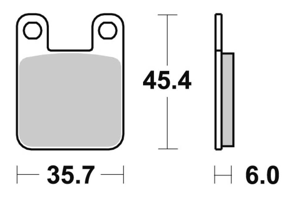 Plaquette de frein Perftec pour Moto MSA 50 Rse 1999 à 2001 AV / AR Neuf